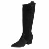 Stivale con tacco donna 1412 velluto nero