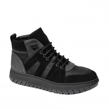 Stivaletti adolescenti 4012 bufo nero+grigio