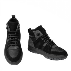 Stivaletti adolescenti 4012 bufo nero+grigio