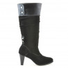 Stivali donna 1121-1 nero+nero antilope