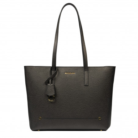 Borsa a tracolla da donna 034g nero caviale