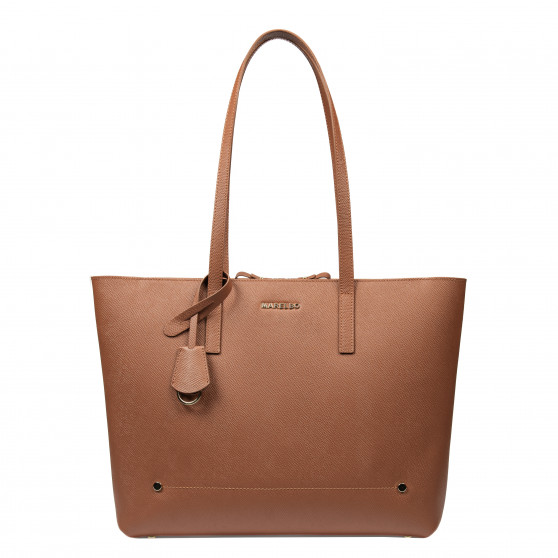 Borsa da donna a tracolla 034g saffiano caramello
