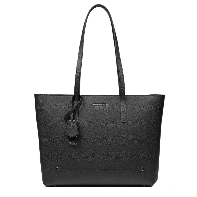 Borsa donna a tracolla 034g 01 nero caviale