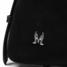 Borsa donna a mano 037-1g 01 camoscio nero