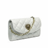 Borsa donna a tracolla 048g panna saffiano