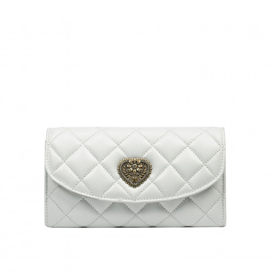 Borsa donna a tracolla 048g panna saffiano