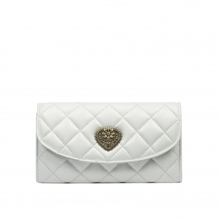 Borsa donna a tracolla 048g panna saffiano