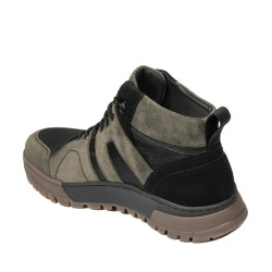 Stivali uomo 4153 bufalo kaki+nero