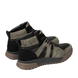 Stivali uomo 4153 bufalo kaki+nero