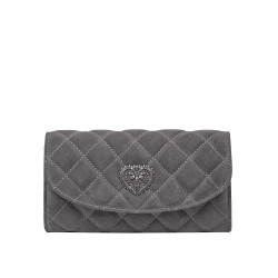 Borsa donna a tracolla 048g 01 camoscio grigio