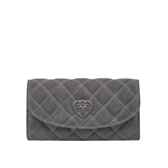 Borsa donna a tracolla 048g 01 camoscio grigio