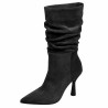 Stivali con tacco donna 1410 nero velluto