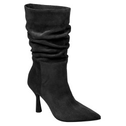 Stivali con tacco donna 1410 nero velluto