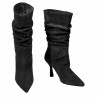 Stivali con tacco donna 1410 nero velluto