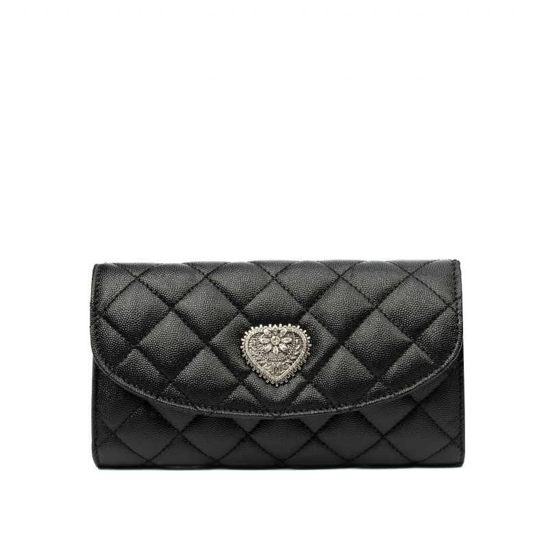 Borsa donna a tracolla 048g 01 nero caviale