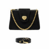 Borsa donna a spalla 051g nero camoscio