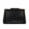 Borsa donna a spalla 051g nero camoscio