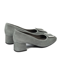 Scarpe eleganti donna 1321 grigio velluto