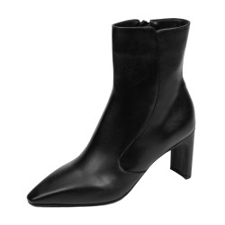 Stivaletti con tacco donna 1408 nero