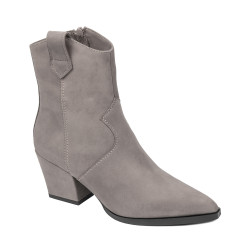 Stivaletti con tacco donna 1411 nabuk sabbia