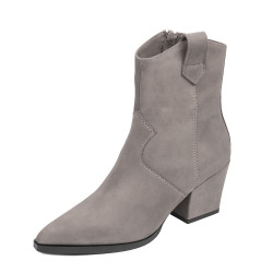 Stivaletti con tacco donna 1411 nabuk sabbia