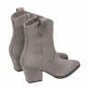 Stivaletti con tacco donna 1411 nabuk sabbia