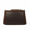 Borsa da donna a tracolla 051g suede cioccolato