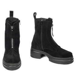 Stivaletti donna 3418 velluto nero