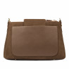 Borsa donna a tracolla 051g camoscio latte