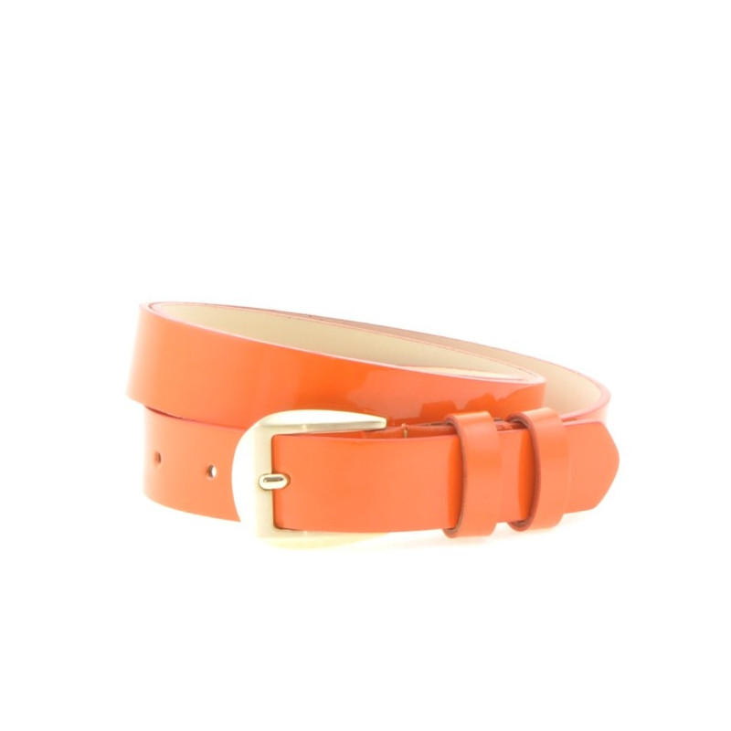 Cintura donna 01m vernice arancione