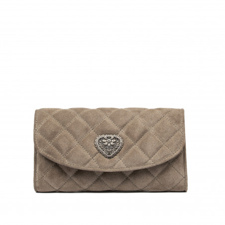 Borsa a tracolla da donna 048g 01 suede sandstone
