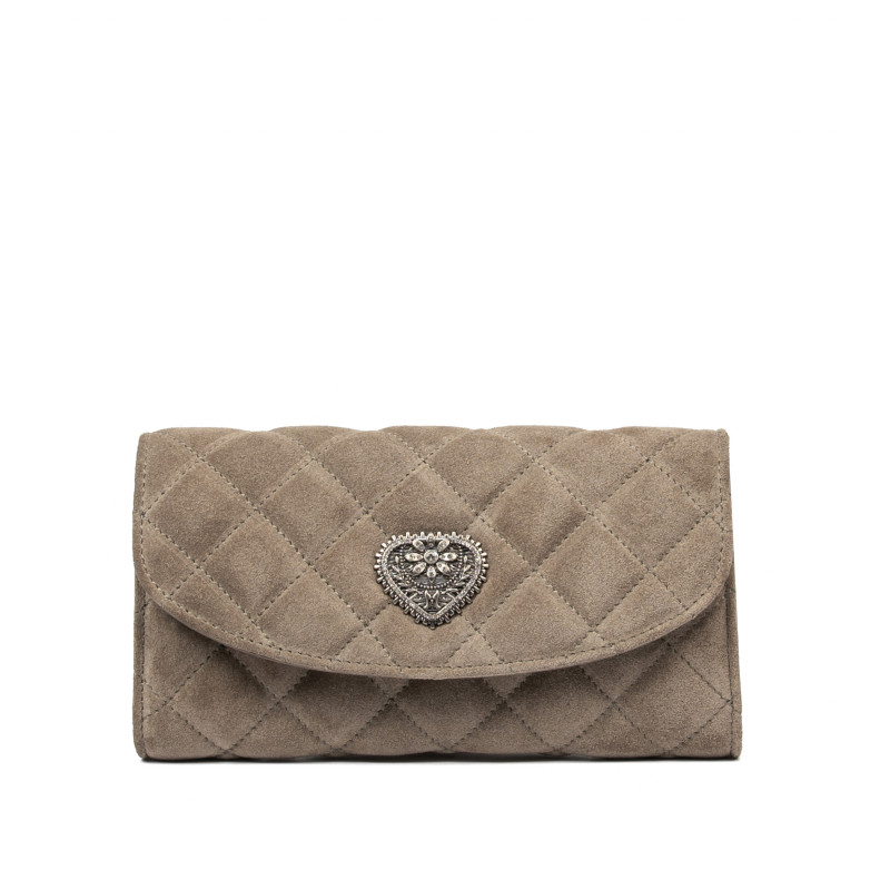 Borsa a tracolla da donna 048g 01 suede sandstone