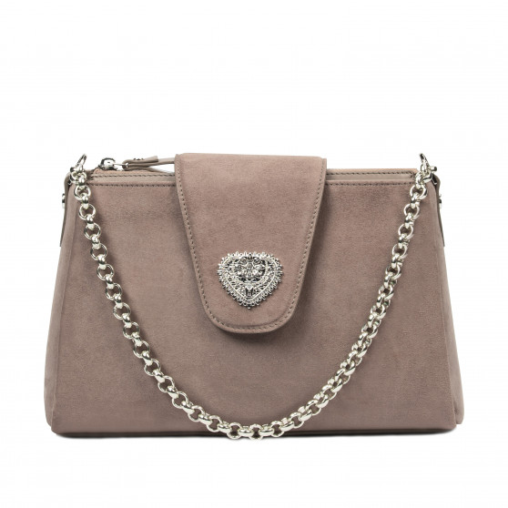 Borsa donna a tracolla 051g 01 camoscio sandstone