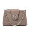 Borsa donna a tracolla 051g 01 camoscio sandstone