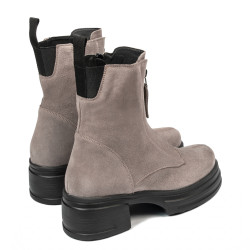 Stivaletti donna 3418 sabbia velluto