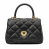 Borsa a spalla da donna 049g nero caviale