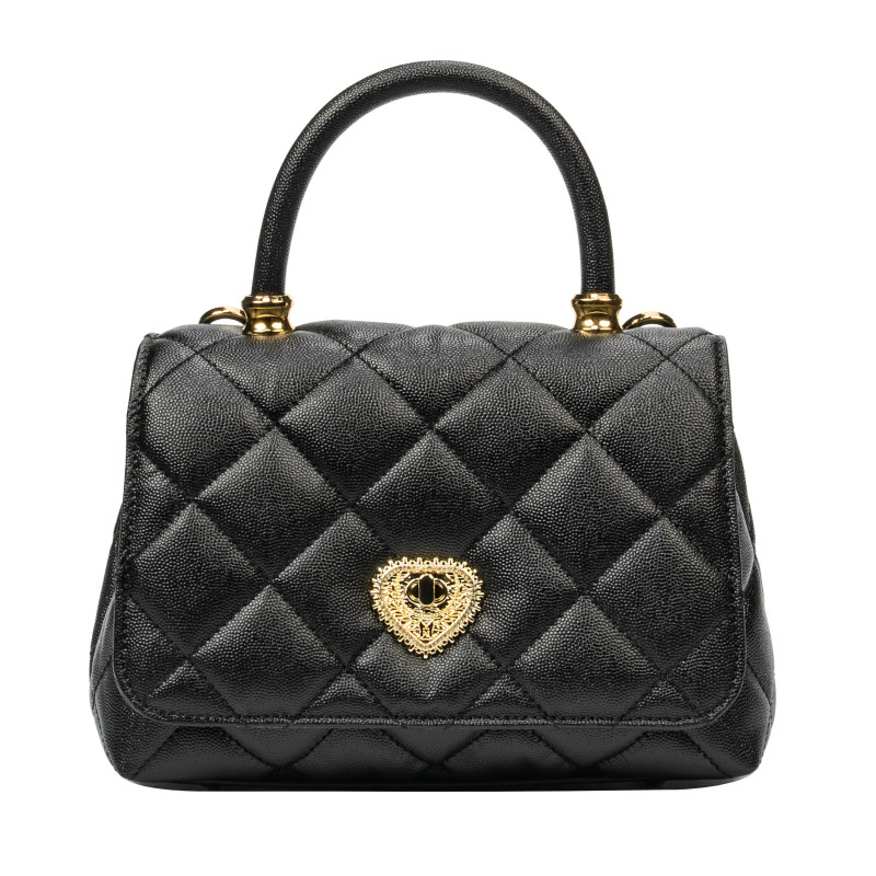 Borsa a spalla da donna 049g nero caviale