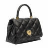Borsa a spalla da donna 049g nero caviale