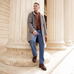 Scarpe casual uomo 989 marrone velluto lifestyle