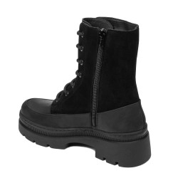 Stivali donna 3419 nero velluto combinato