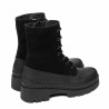Stivali donna 3419 nero velluto combinato