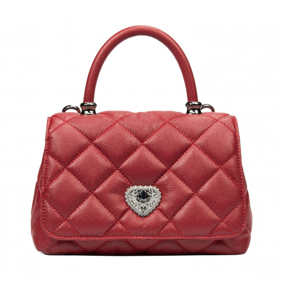 Borsa donna a tracolla 049g 01 rosso saffiano