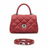 Borsa donna a tracolla 049g 01 rosso saffiano