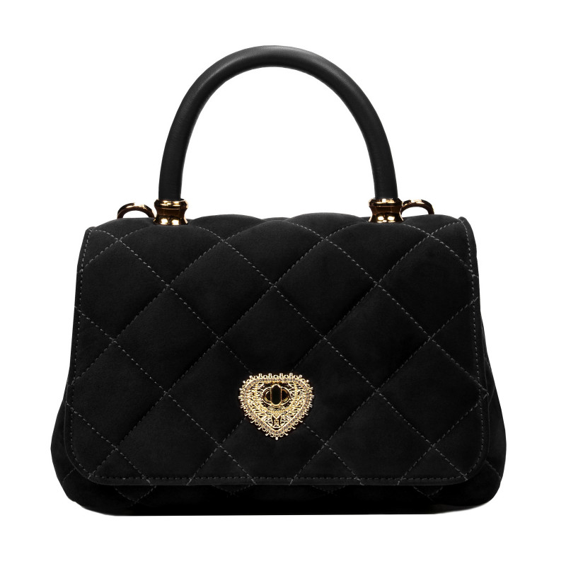 Borsa a tracolla donna 049g camoscio nero