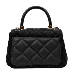 Borsa a tracolla donna 049g camoscio nero