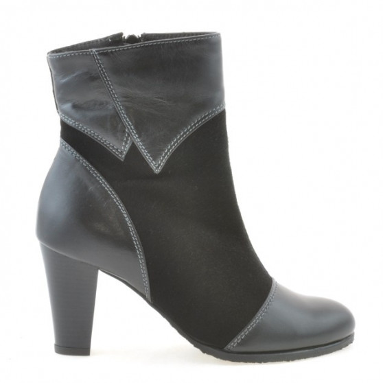 Stivaletti donna 1134 nero antilope combinato