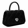 Borsa donna a tracolla 049g 01 camoscio nero