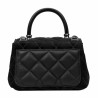 Borsa donna a tracolla 049g 01 camoscio nero