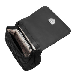 Borsa donna a tracolla 049g 01 camoscio nero