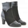 Stivaletti donna 1134 nero antilope combinato